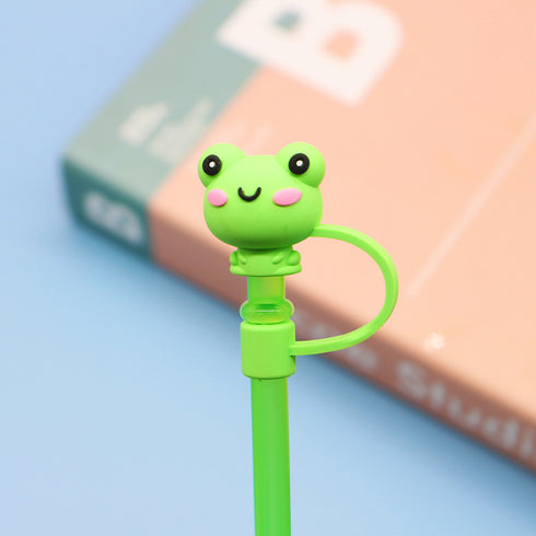 Cute Cartoon Silicone Straw Cap Dust PlugTumbler Straw Toppers for Tumblers, Dust-Proof Drinking Straw Caps for Reusable Straws Tips